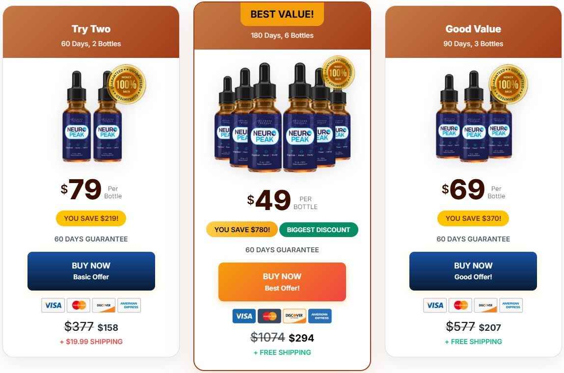 NeuroPeak-Pricing