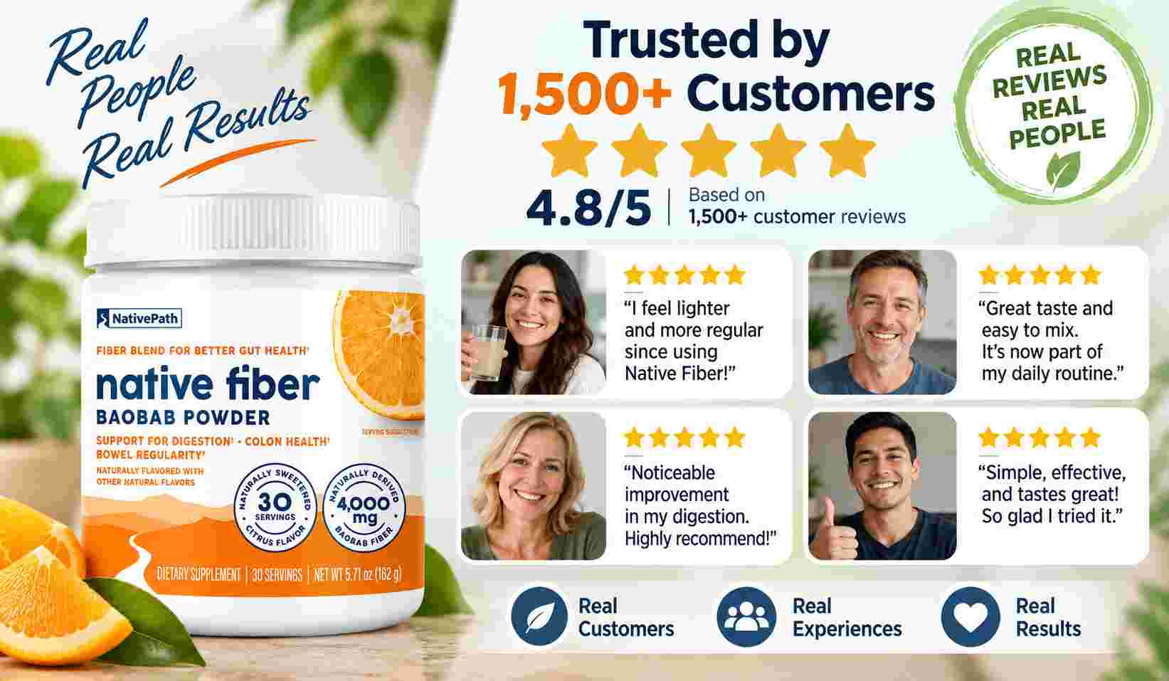 NativePath Native Fiber Customer Reviews