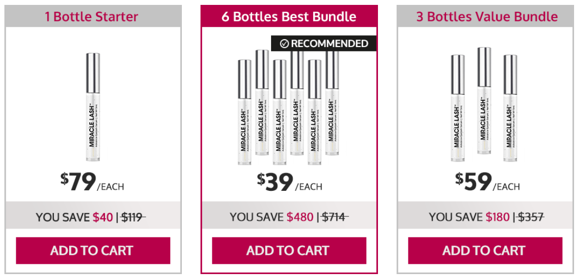 Miracle Lash Price