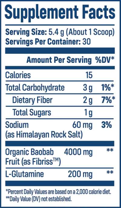 NativePath Native Fiber supplement facts