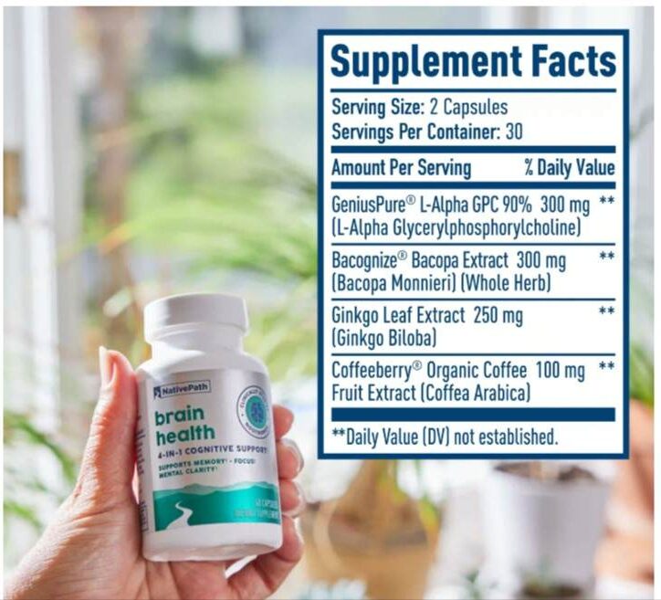 NativePath Brain Health supplement facts