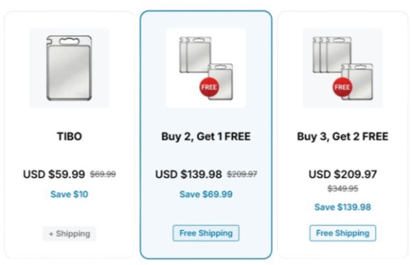 TIBO Titanium Cutting Board pricing details